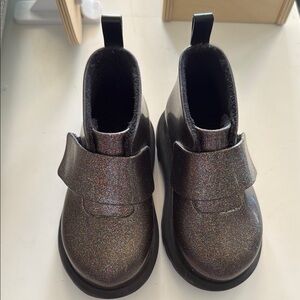 Glittery Black Kids Shoes